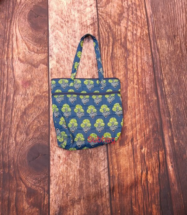 BAGS-Blue and Green floral