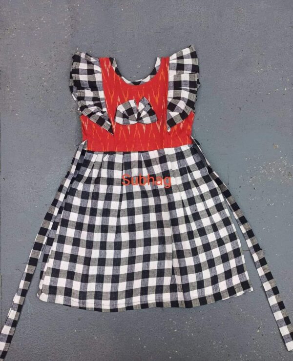 Frocks Madras Checks with frills