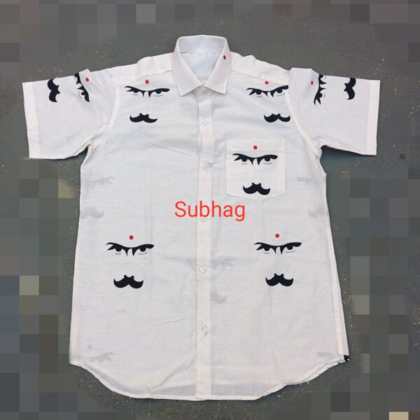 Men Shirt -White Bharathi