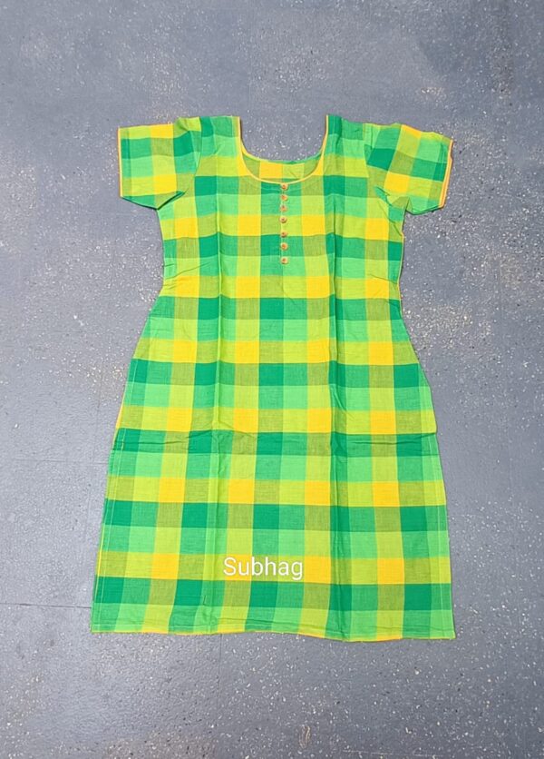 Kurtis Madras Check-Green