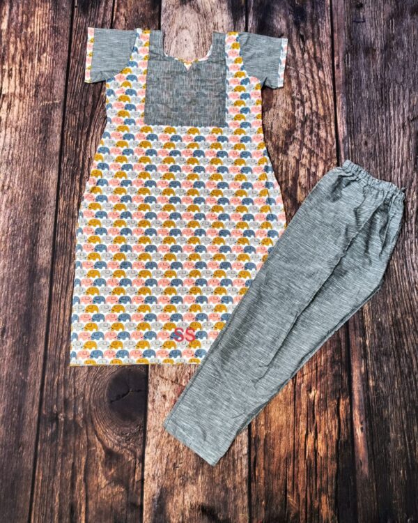 Kurtis Elephant Set-Grey